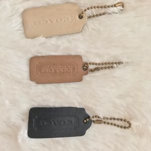 Set of 3 Coach Hang-tags